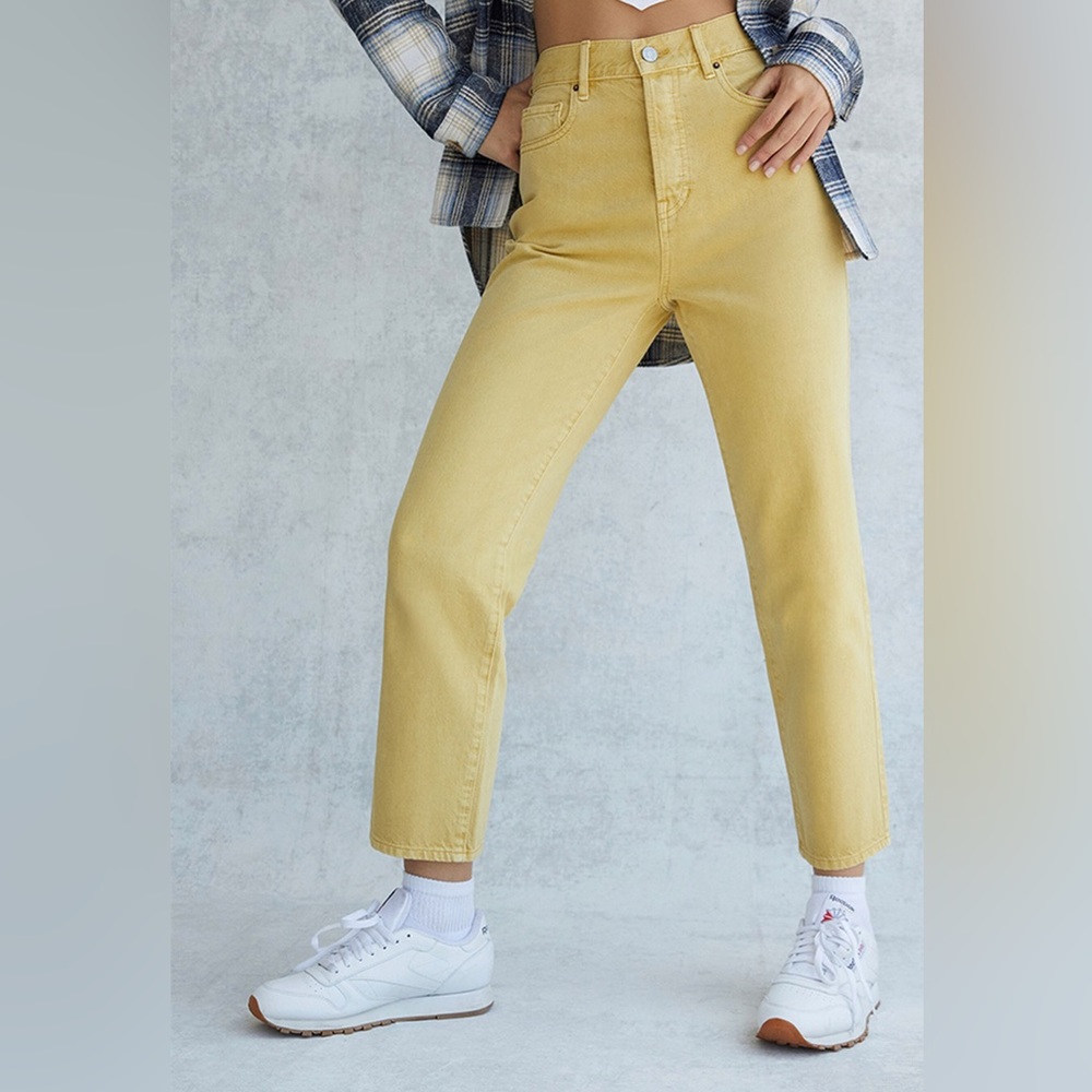 Mustard Yellow Straight/Wide Leg Pants